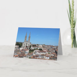 Gamla staden Niort Skyline, Frankrike Kort