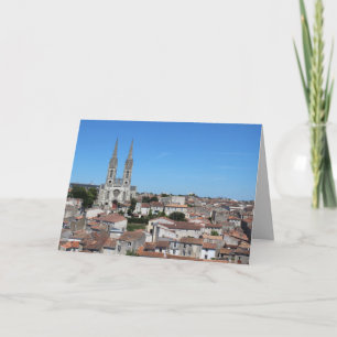 Gamla staden Niort Skyline, Frankrike Kort