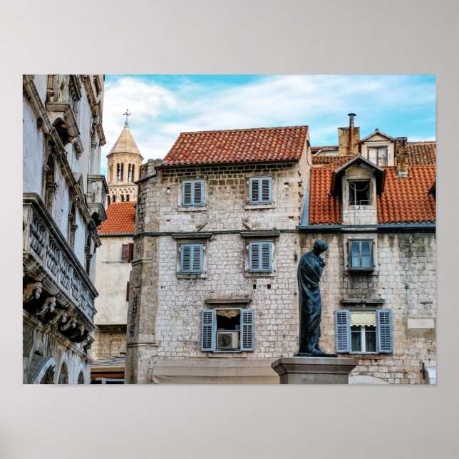 Gamla staden Split, Kroatien Poster (Framsidan)