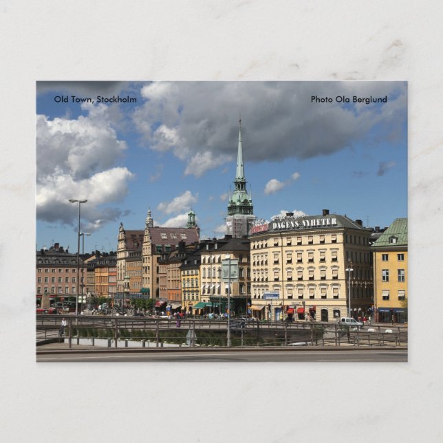 Gamla staden, Stockholm, Photo Ola B.. Vykort (Framsida)