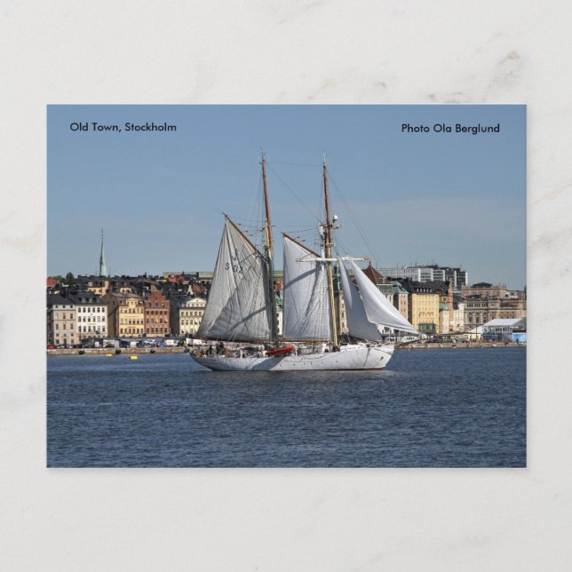 Gamla staden, Stockholm, Photo Ola ... Vykort (Framsida)