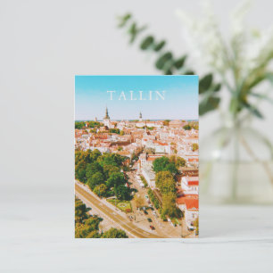 Gamla staden Tallinn Estland, City Art Helg Vykort
