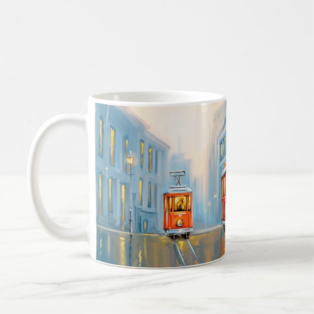 Gamla stadens Oljemålning Kaffemugg (Vänster)