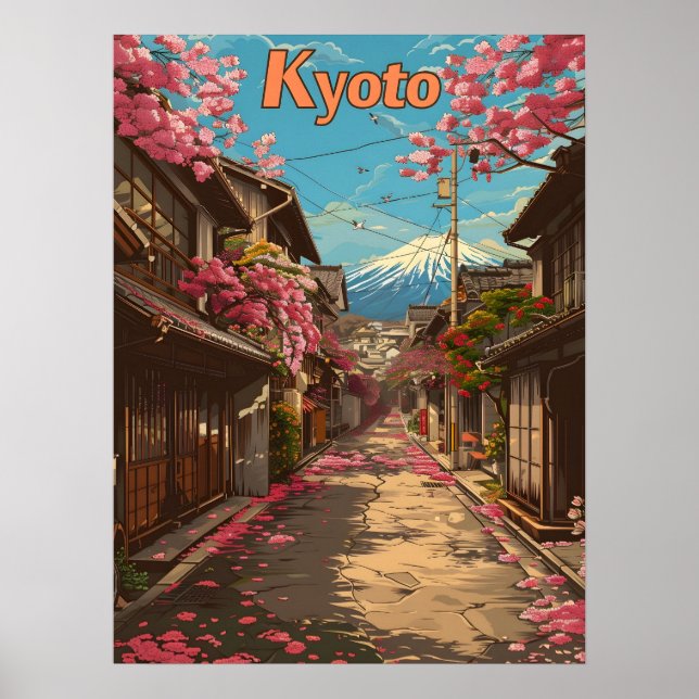 Gamla städer i Kyoto Poster (Framsidan)