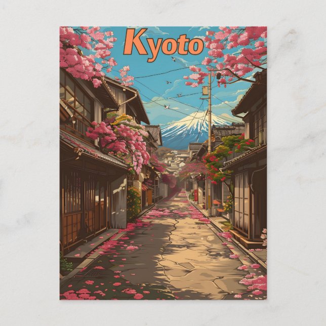 Gamla städer i Kyoto Vykort (Framsida)