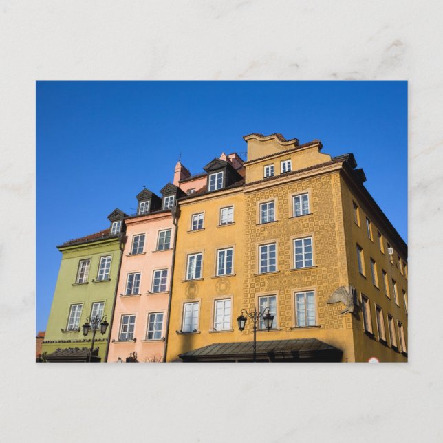 Gamla stadshus i Warszawa Vykort (Framsida)