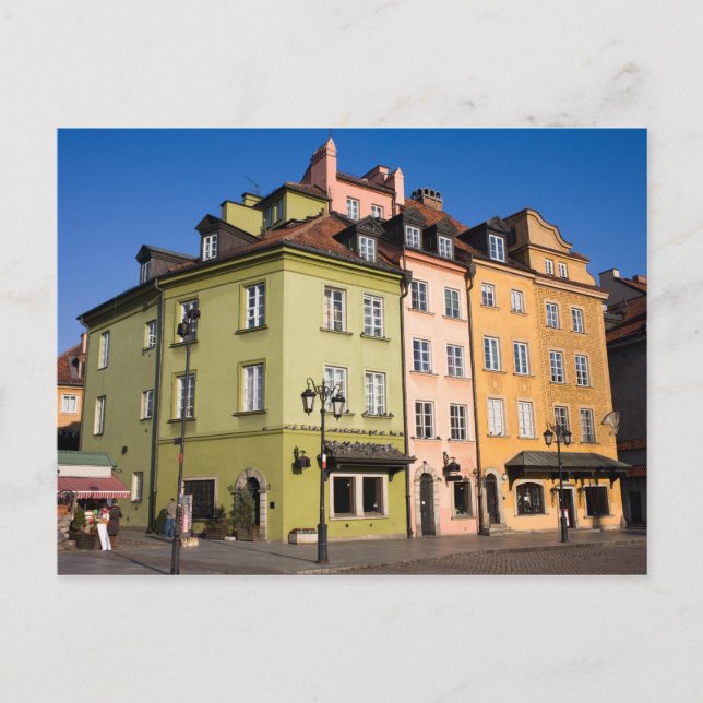 Gamla stadshus i Warszawa Vykort (Framsida)