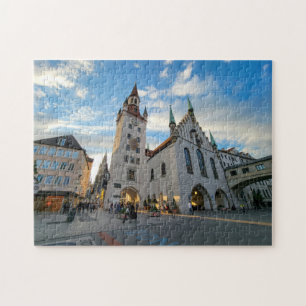 Gamla stadshuset, München, Tyskland Pussel