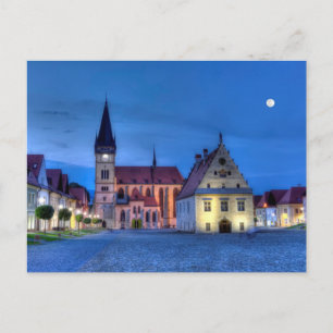 Gamla stadskorgen i Bardejov, Slovakien, HDR Vykort