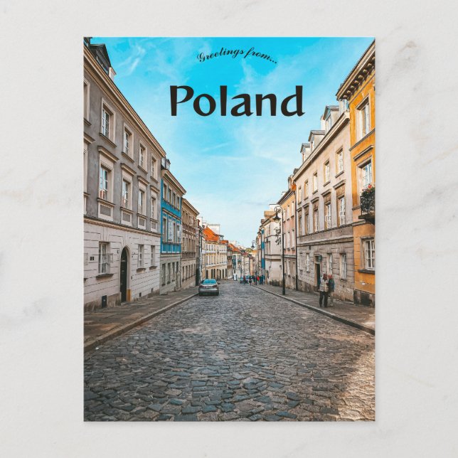 Gamla stadsmarknaden Ställe Warszawa Polen Vykort (Framsida)