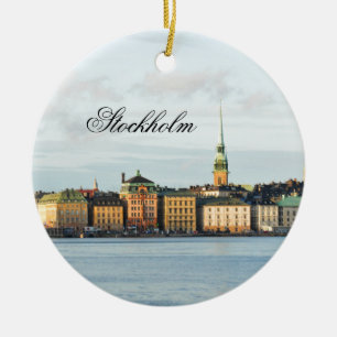 Gamla Stan i Stockholm, sverige Julgransprydnad Keramik