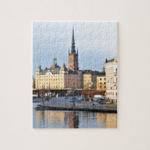 Gamla Stan i Stockholm, sverige Pussel