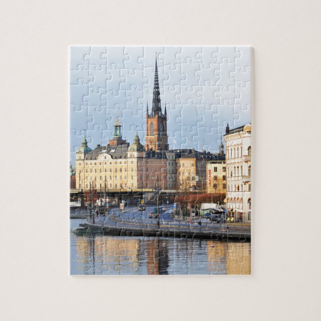 Gamla Stan i Stockholm, sverige Pussel (Vertikal)