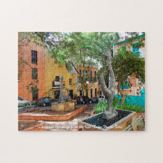 Gamla Stan Puerto Rico. Julhälsningar Pussel P