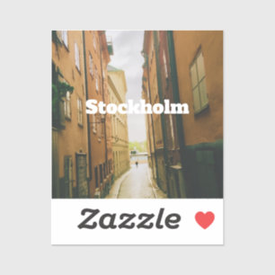 Gamla Stan, Stockholm Souvenir, Retro Europeisk Klistermärken