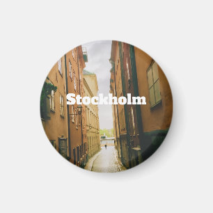 Gamla Stan, Stockholm Souvenir, Retro Europeisk  Magnet