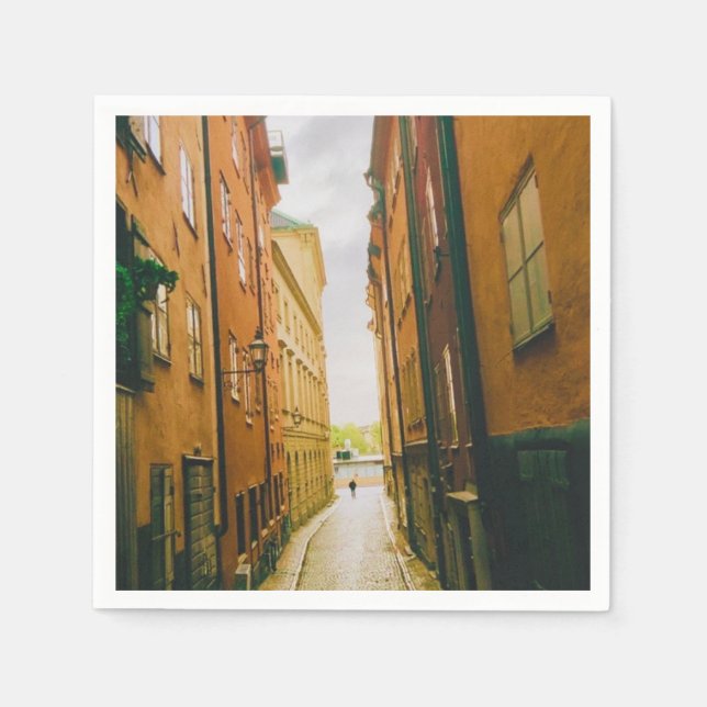 Gamla Stan, Stockholm, Sverige Pappersservett (Framsidan)