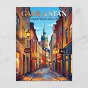 Gamla Stan Sverige Vykort