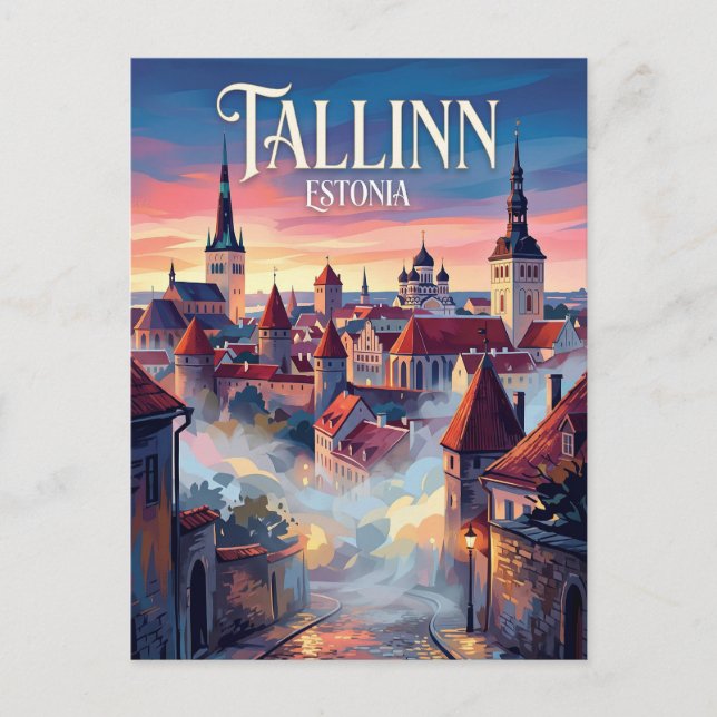 Gamla Stan Tallinn Estland Vykort (Framsida)