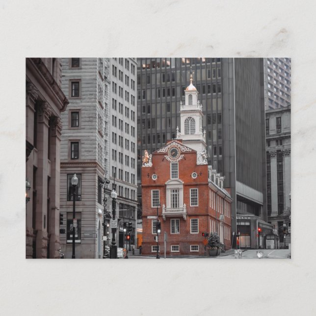 Gamla State House Boston Vykort (Framsida)