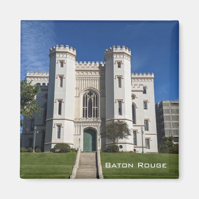 Gamla staten Huvudstad - Baton Rouge Magnet (Framsidan)