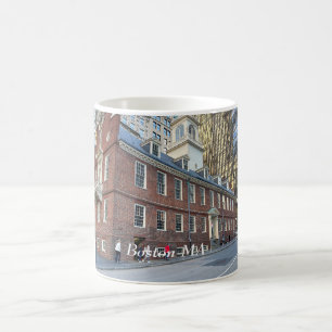 Gamla statliga huset i Boston Massachusetts Kaffemugg