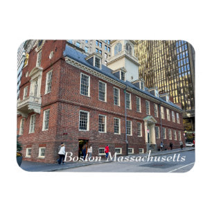 Gamla statliga huset i Boston Massachusetts Magnet