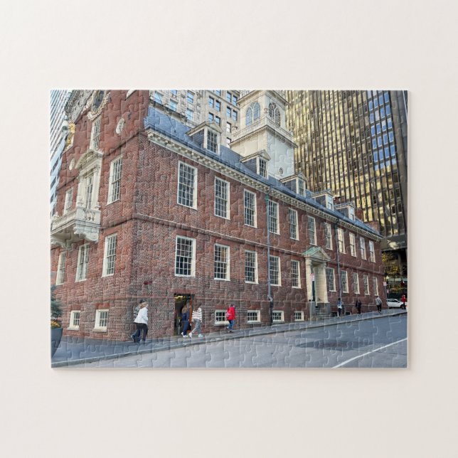 Gamla statliga huset i Boston Massachusetts Pussel (Horisontell)