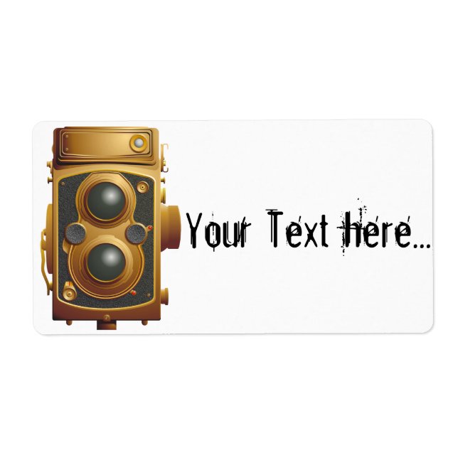 Gamla Steampunk Camera Fraktsedel (Framsidan)