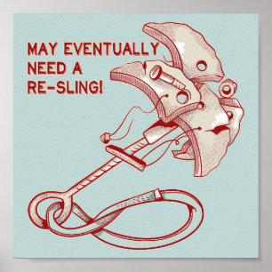 Gamla Sten klättrar lustigt Poster