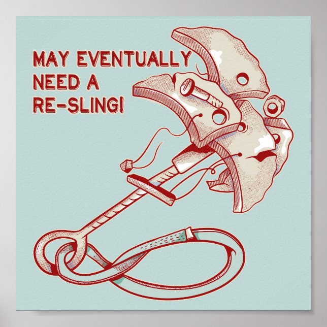 Gamla Sten klättrar lustigt Poster (Framsidan)