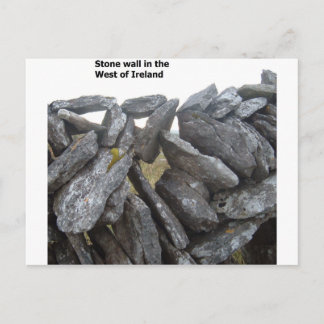 Gamla stenmurar i Irland Vykort