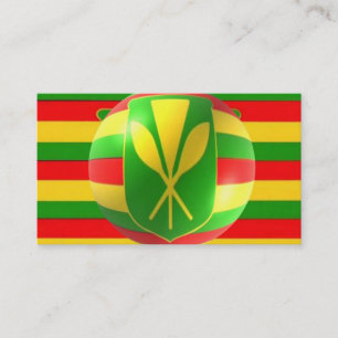 Gamla Stil Hawaiian Flagga Visitkort