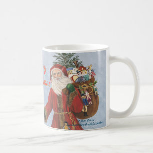 Gamla Stil i Pappa jul i Blowing Snö Kaffemugg