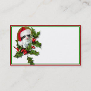 Gamla Stil Vintage-julklaget Visitkort