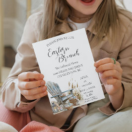 Gamla stolar runt äggen Påsk Brunch Inbjudningar