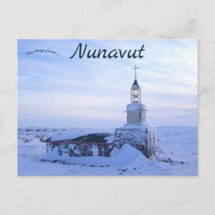 Gamla Stone Church Kugaaruk Nunavut Kanada Vykort
