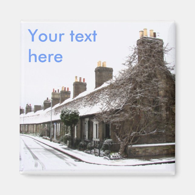 Gamla stugor i Cambridge Magnet (Framsidan)