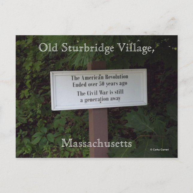 Gamla Sturbridge Village,Massachusetts Vykort (Framsida)