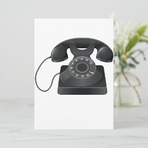 Gamla svarta Mobila inbjudningar