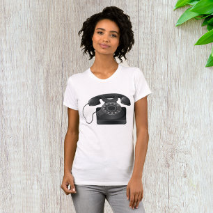 Gamla svarta Mobila kvinnor T-Shirt