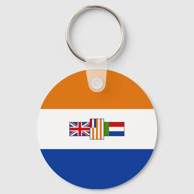 Gamla sydafrikanska Flagga Nyckelring (Framsida)