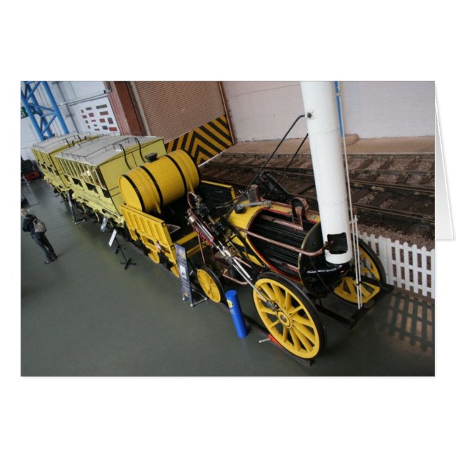 Gamla Tåg Hälsningskort (Framsidan Horizontal)