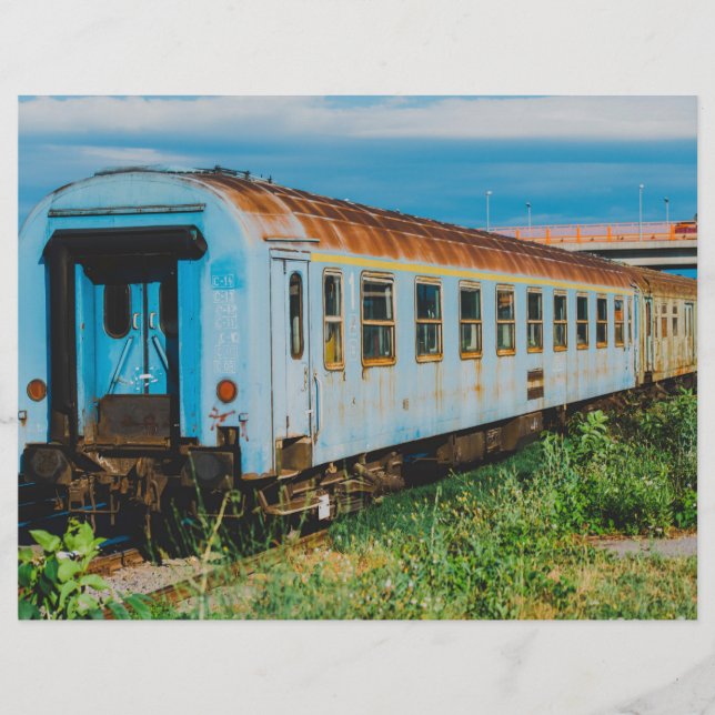 Gamla tåg reklamblad (Framsidan)