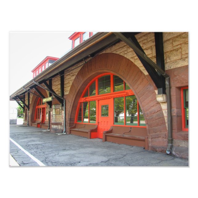 Gamla Tåg Station ~ Photo Fototryck (Framsidan)