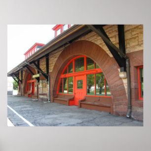 Gamla Tåg Station ~-utskrift Poster