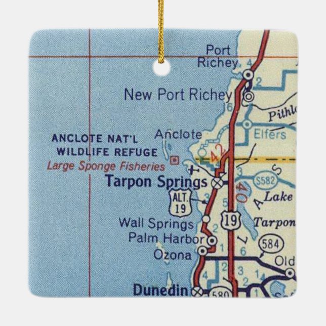 Gamla Tarpon Vår Julgransprydnad Keramik (Baksida)