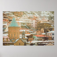 Gamla Tbilisi historiska byggnad. Caucasus Travel