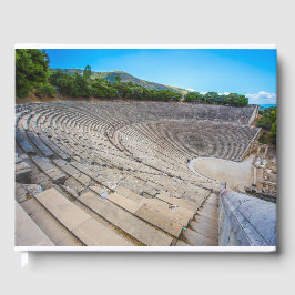 Gamla teatern i Epidaurus, Argolida, Grekland Gästböcker