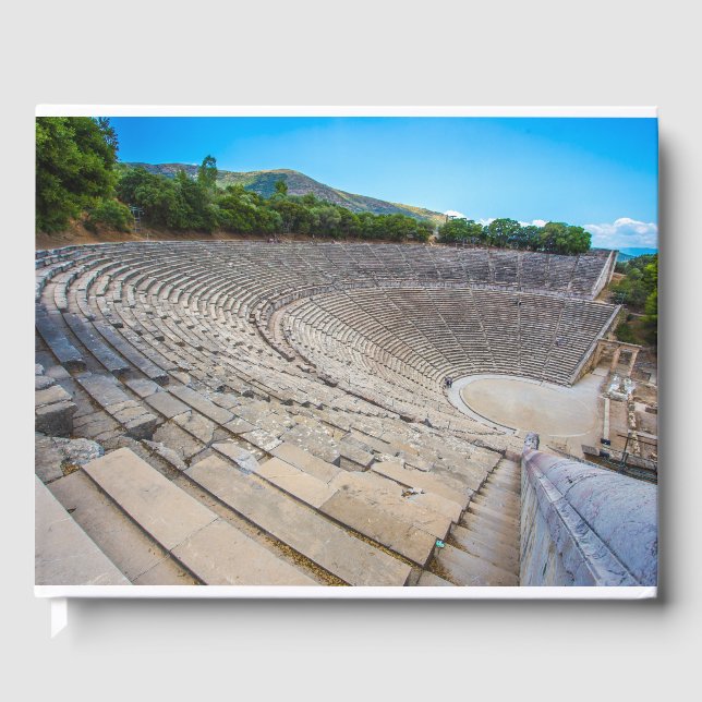 Gamla teatern i Epidaurus, Argolida, Grekland Gästböcker (Framsida)
